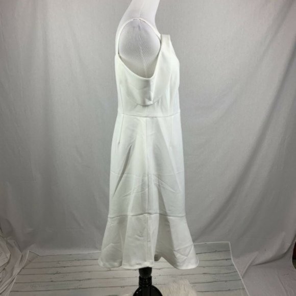 Chelsea28 White Ruffle Asymetrical Hem Dress - Picture 7 of 7